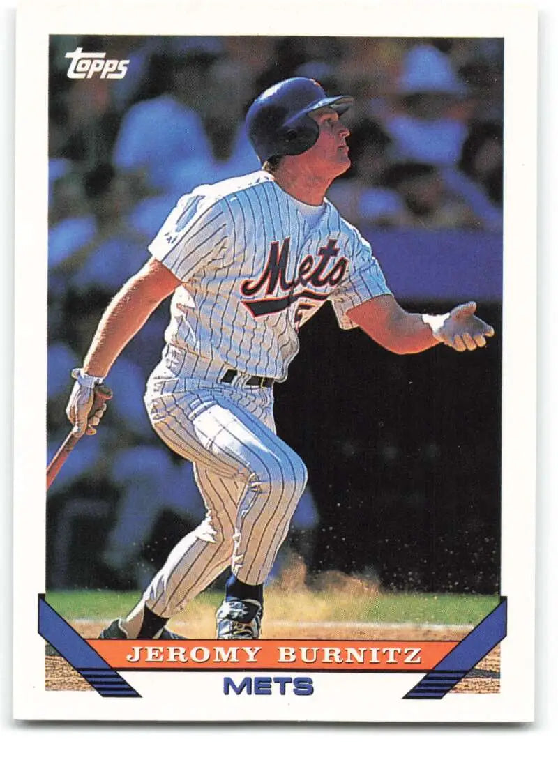 1993 Topps Traded #110T Jeromy Burnitz NM-MT New York Mets Baseball Card - Baseball Card Single