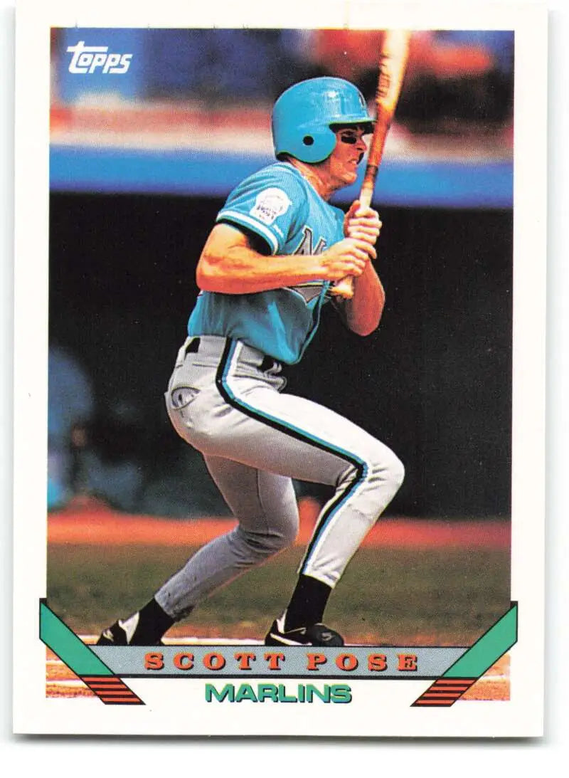 1993 Topps Traded #113T Scott Pose NM-MT RC Rookie Florida Marlins Baseball Card - Baseball Card Single