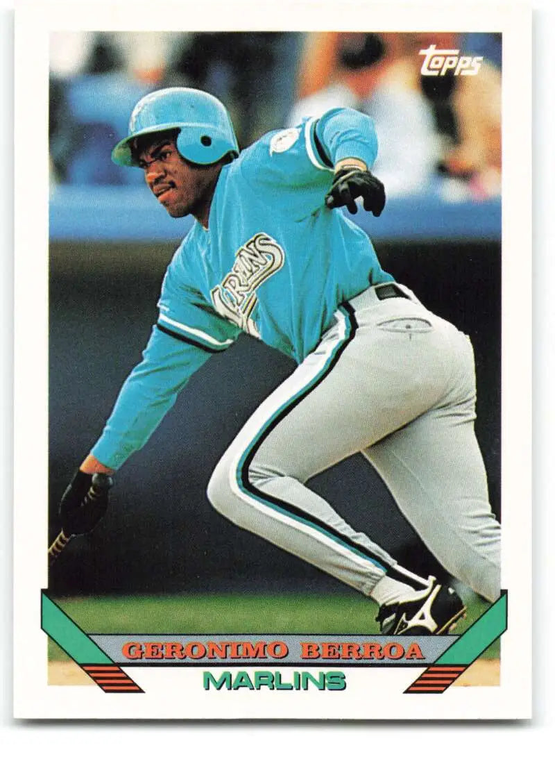 1993 Topps Traded #117T Geronimo Berroa NM-MT Florida Marlins Baseball Card - Baseball Card Single