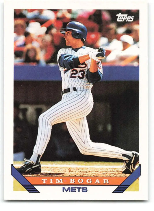 1993 Topps Traded #119T Tim Bogar NM-MT RC Rookie New York Mets Baseball Card - Baseball Card Single