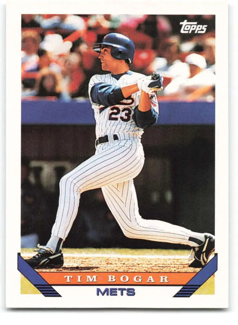 1993 Topps Traded #119T Tim Bogar NM-MT RC Rookie New York Mets Baseball Card - Baseball Card Single