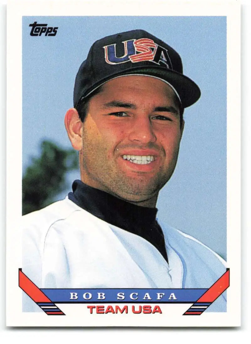 1993 Topps Traded #120T Bob Scafa NM-MT RC Rookie Team USA Baseball Card - Baseball Card Single