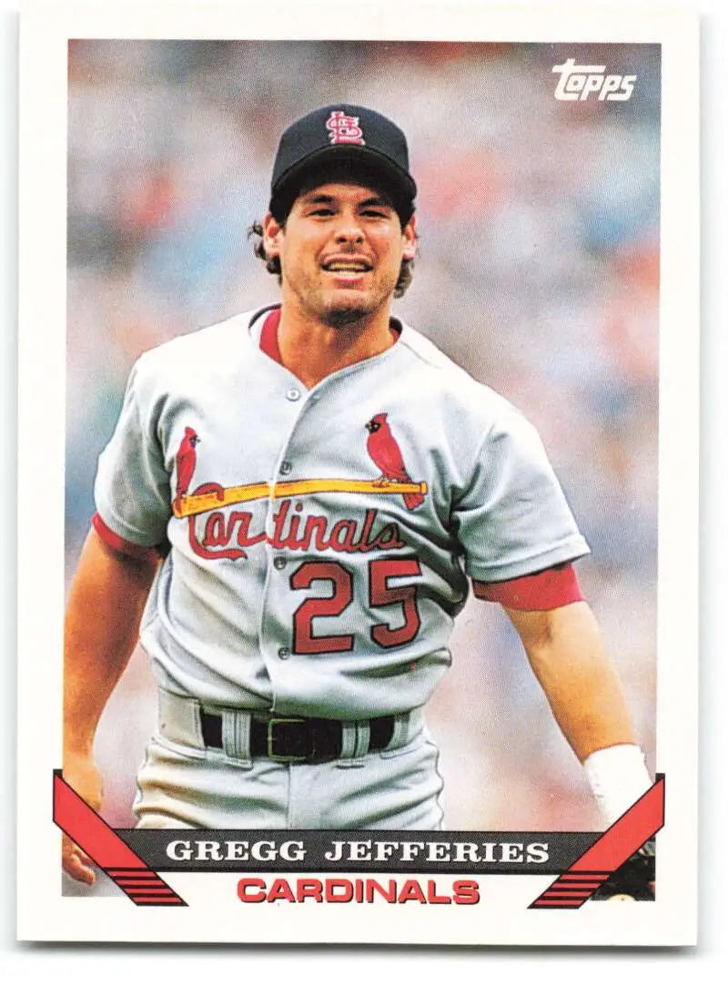 1993 Topps Traded #122T Gregg Jefferies NM-MT St. Louis Cardinals Baseball Card - Baseball Card Single