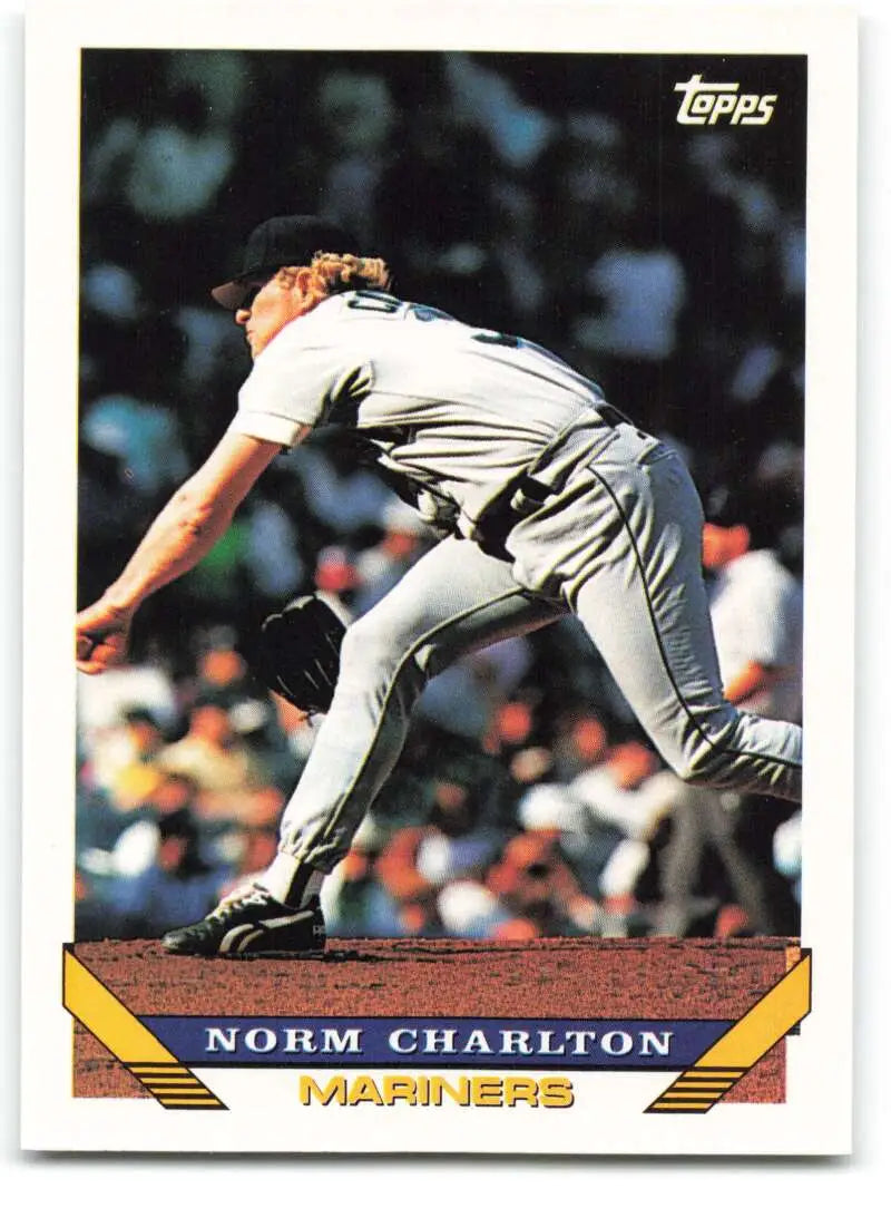 1993 Topps Traded #123T Norm Charlton NM-MT Seattle Mariners Baseball Card - Baseball Card Single