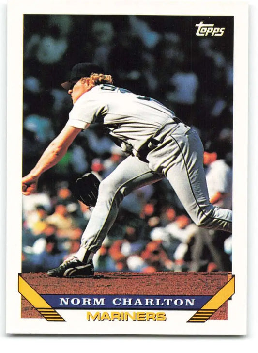 1993 Topps Traded #123T Norm Charlton NM-MT Seattle Mariners Baseball Card - Baseball Card Single
