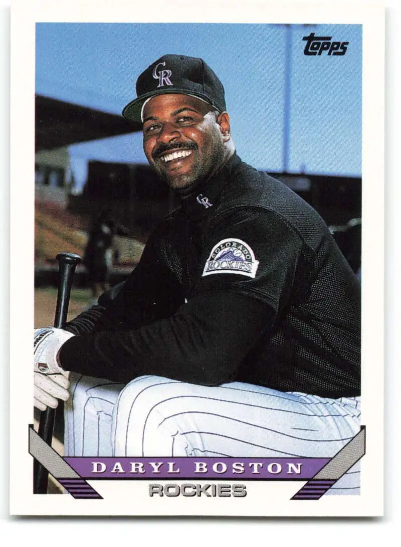 1993 Topps Traded #126T Daryl Boston NM-MT Colorado Rockies Baseball Card - Baseball Card Single