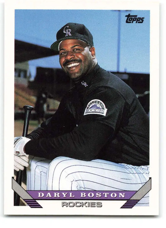 1993 Topps Traded #126T Daryl Boston NM-MT Colorado Rockies Baseball Card - Baseball Card Single