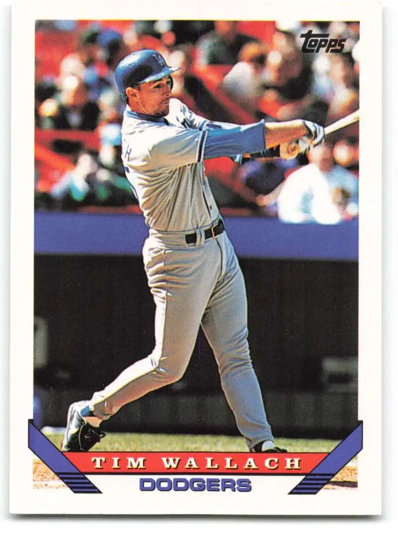 1993 Topps Traded #127T Tim Wallach NM-MT Los Angeles Dodgers Baseball Card - Baseball Card Single