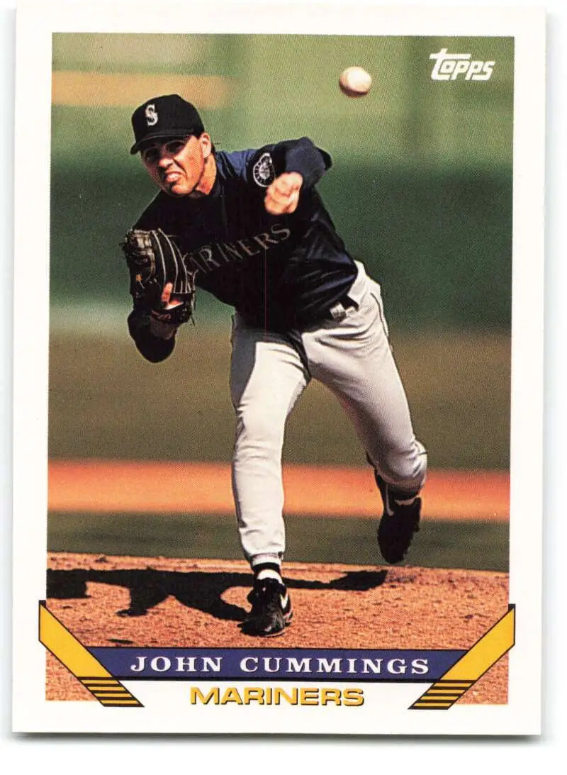 1993 Topps Traded #129T John Cummings NM-MT RC Rookie Seattle Mariners Baseball Card - Baseball Card Single