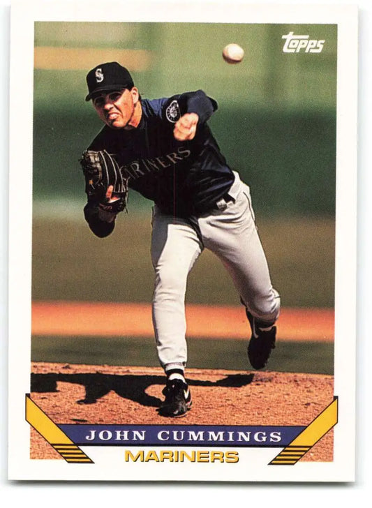 1993 Topps Traded #129T John Cummings NM-MT RC Rookie Seattle Mariners Baseball Card - Baseball Card Single