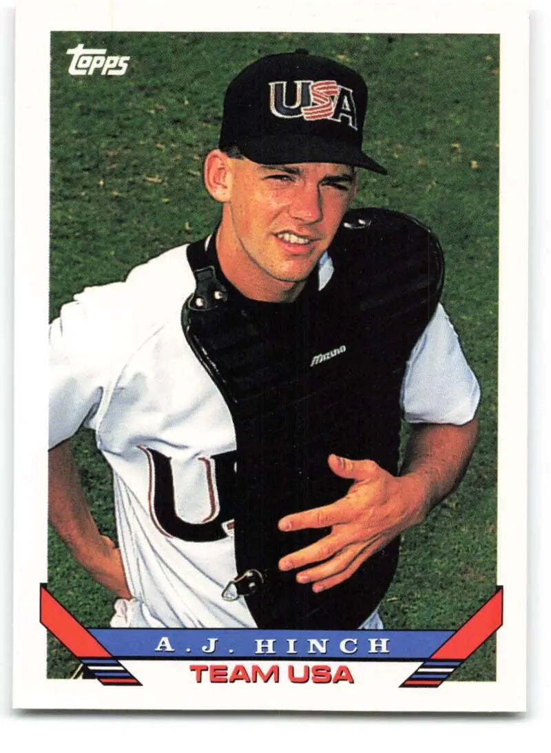 1993 Topps Traded #12T A.J. Hinch NM-MT RC Rookie Team USA Baseball Card - Baseball Card Single