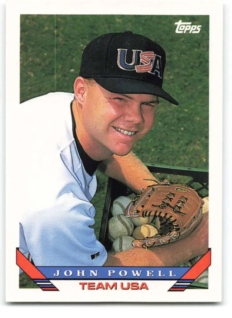 1993 Topps Traded #131T John Powell NM-MT RC Rookie Team USA Baseball Card - Baseball Card Single