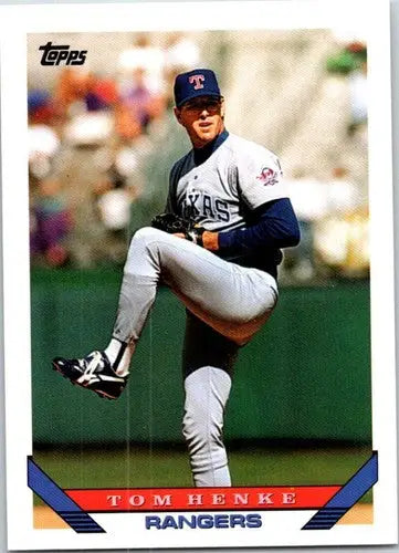 1993 Topps Traded #14T Tom Henke NM-MT Rangers - Baseball Card Single