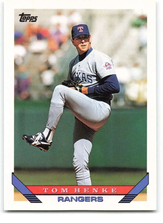 1993 Topps Traded #14T Tom Henke NM-MT Texas Rangers Baseball Card - Baseball Card Single