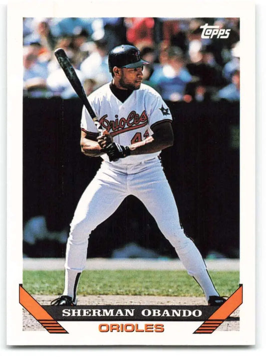 1993 Topps Traded #23T Sherman Obando NM-MT RC Rookie Baltimore Orioles Baseball Card - Baseball Card Single
