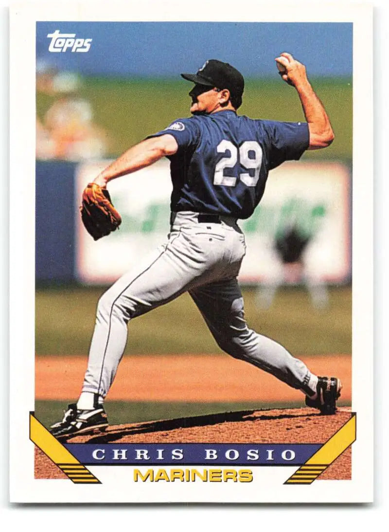 1993 Topps Traded #28T Chris Bosio NM-MT Seattle Mariners Baseball Card - Baseball Card Single