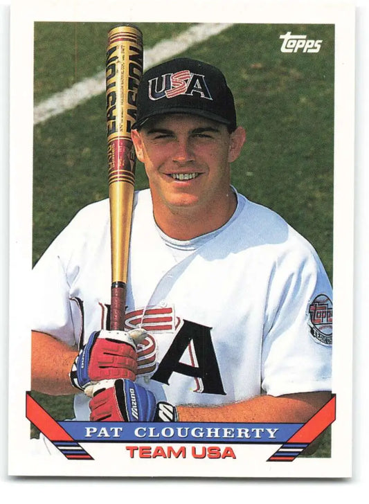 1993 Topps Traded #34T Pat Clougherty NM-MT RC Rookie Team USA Baseball Card - Baseball Card Single