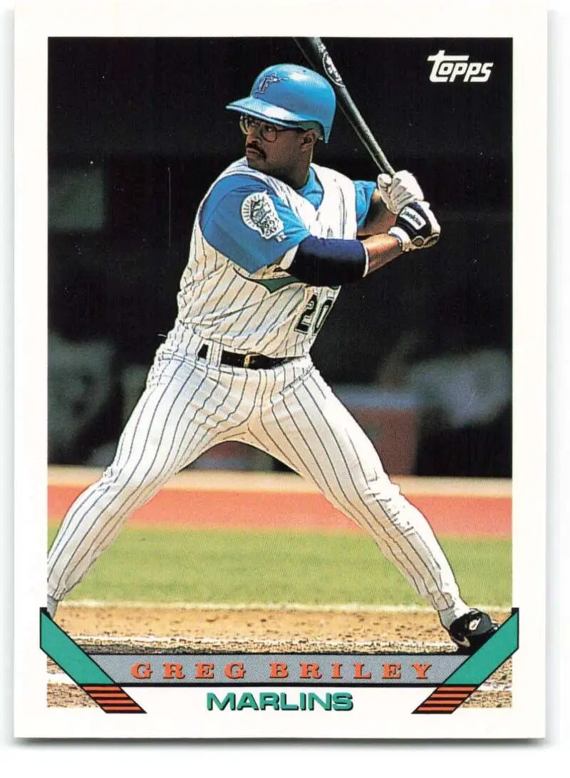 1993 Topps Traded #35T Greg Briley NM-MT Florida Marlins Baseball Card - Baseball Card Single