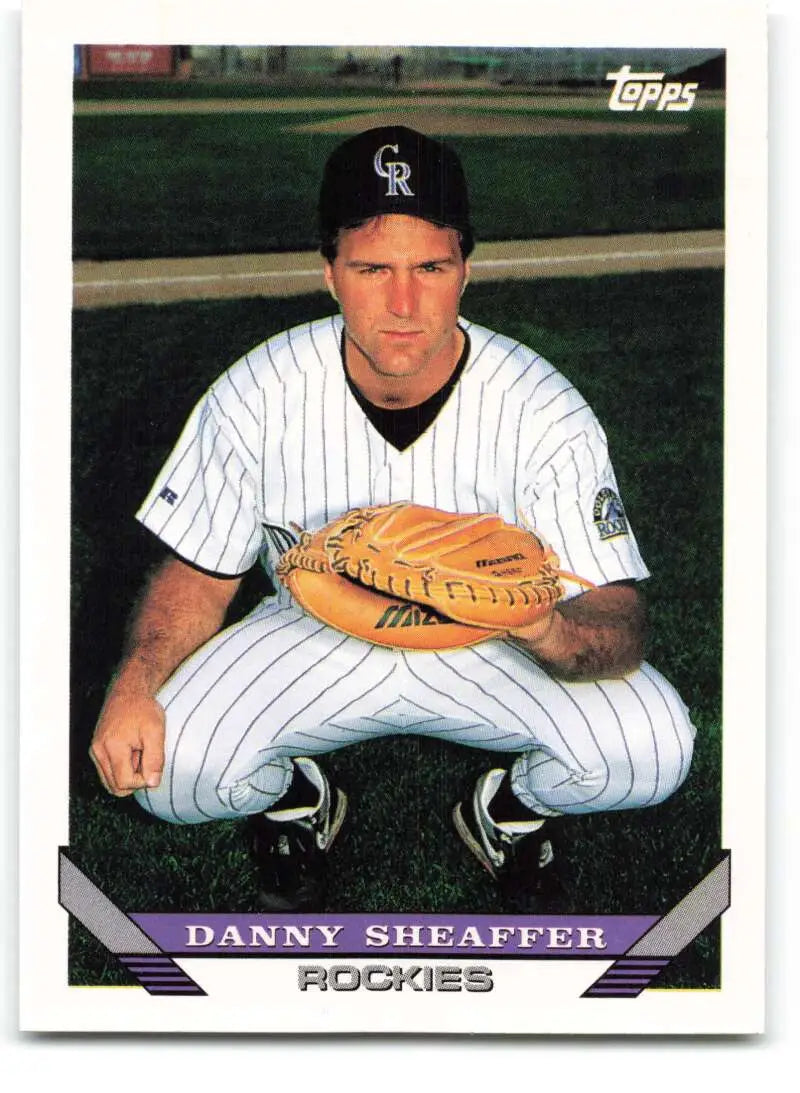 1993 Topps Traded #39T Danny Sheaffer NM-MT RC Rookie Colorado Rockies Baseball Card - Baseball Card Single