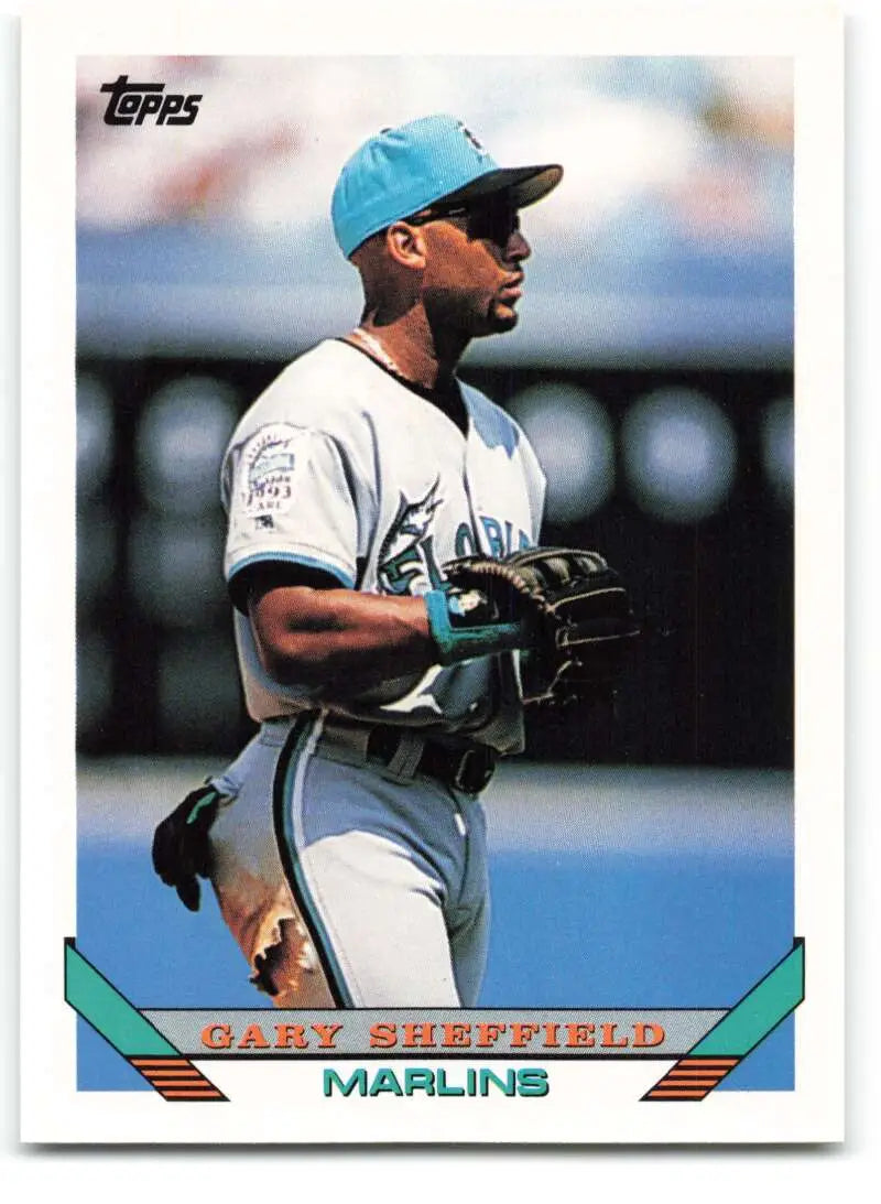 1993 Topps Traded #51T Gary Sheffield NM-MT Florida Marlins Baseball Card - Baseball Card Single