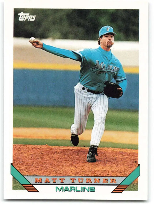 1993 Topps Traded #56T Matt Turner NM-MT RC Rookie Florida Marlins Baseball Card - Baseball Card Single