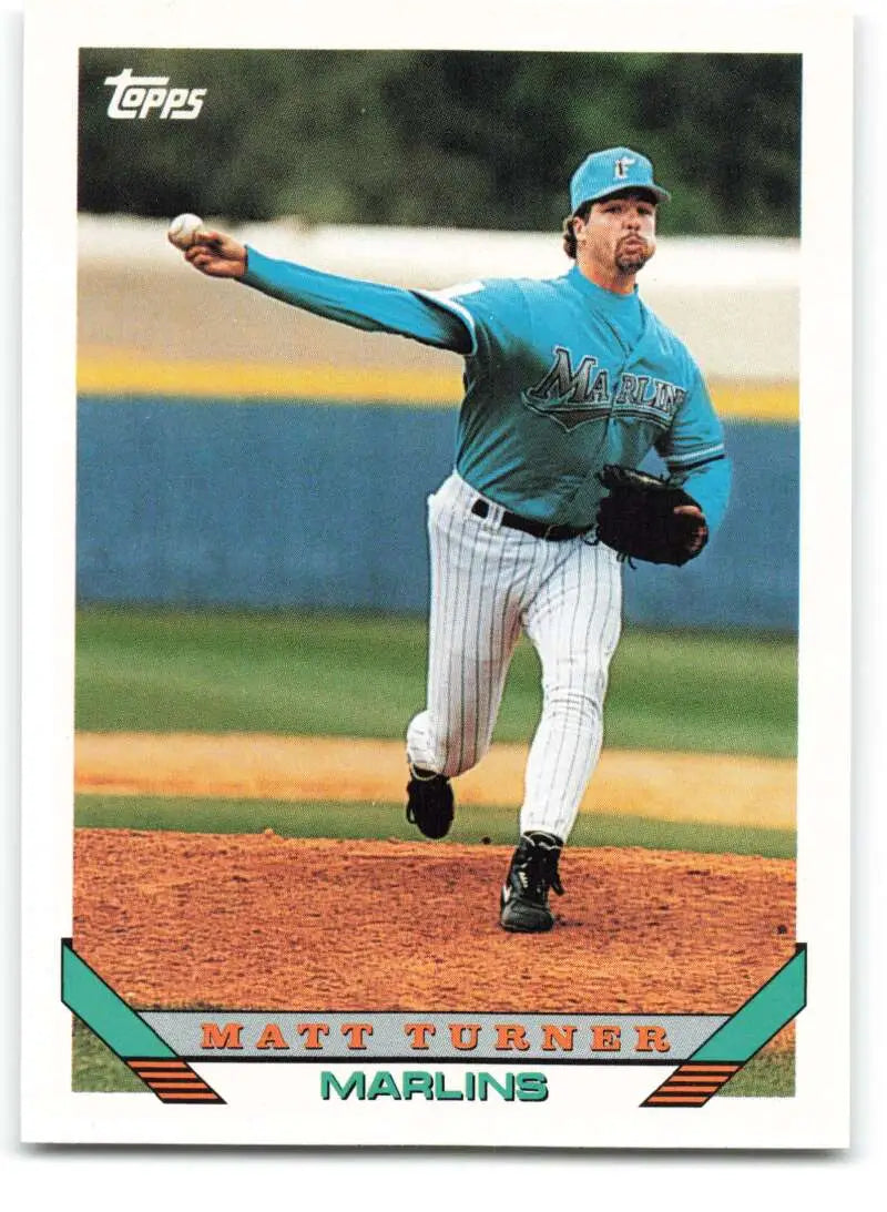1993 Topps Traded #56T Matt Turner NM-MT RC Rookie Florida Marlins Baseball Card - Baseball Card Single