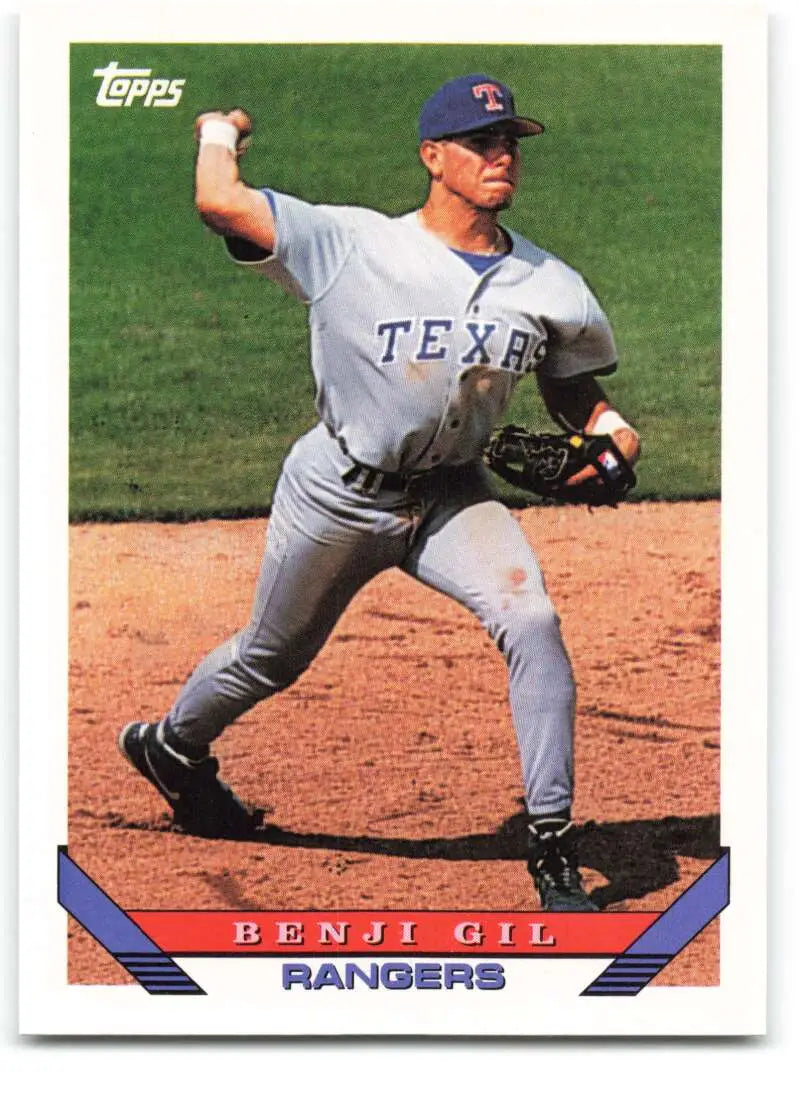 1993 Topps Traded #60T Benji Gil NM-MT Texas Rangers Baseball Card - Baseball Card Single