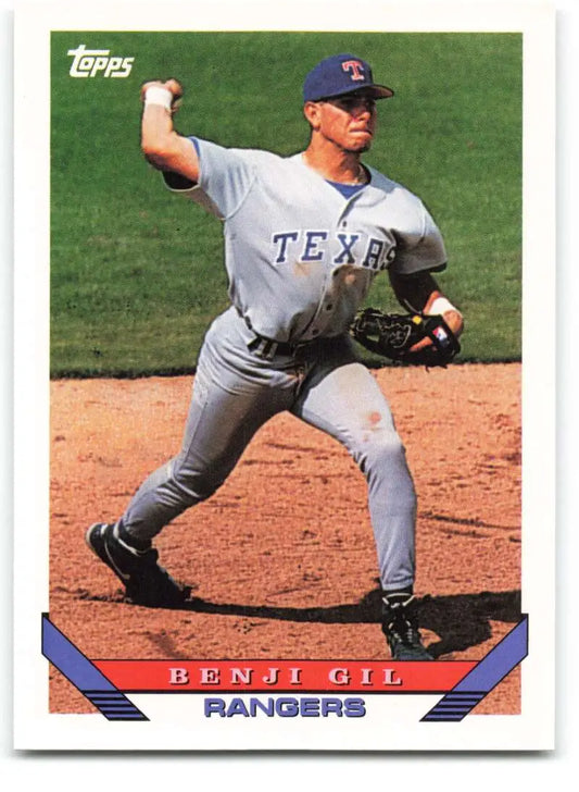1993 Topps Traded #60T Benji Gil NM-MT Texas Rangers Baseball Card - Baseball Card Single