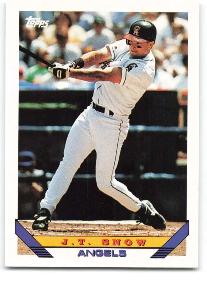 1993 Topps Traded #62T J.T. Snow NM-MT California Angels Baseball Card - Baseball Card Single