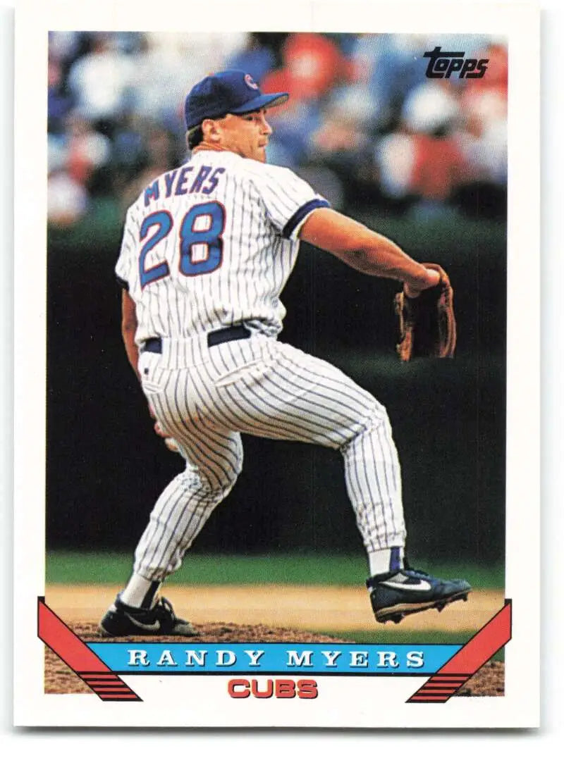1993 Topps Traded #65T Randy Myers NM-MT Chicago Cubs Baseball Card - Baseball Card Single