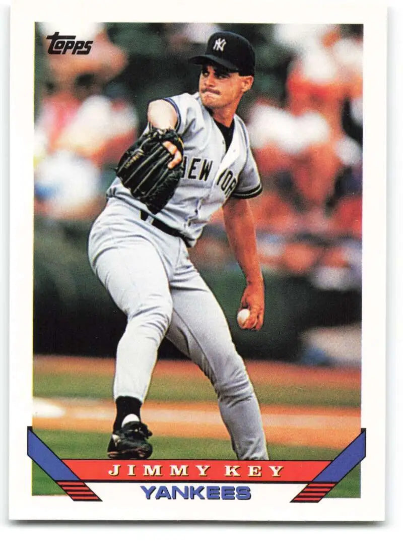 1993 Topps Traded #68T Jimmy Key NM-MT New York Yankees Baseball Card - Baseball Card Single