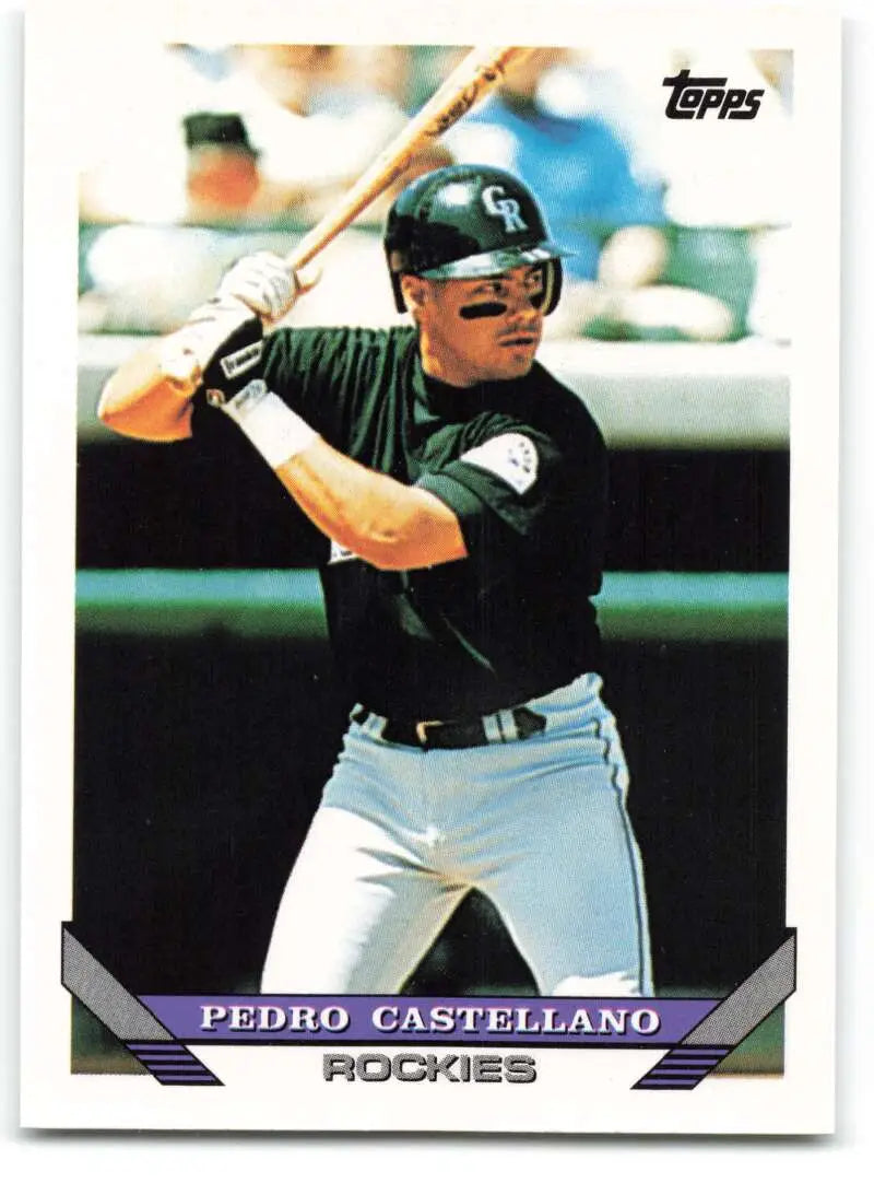 1993 Topps Traded #69T Pedro Castellano NM-MT Colorado Rockies Baseball Card - Baseball Card Single