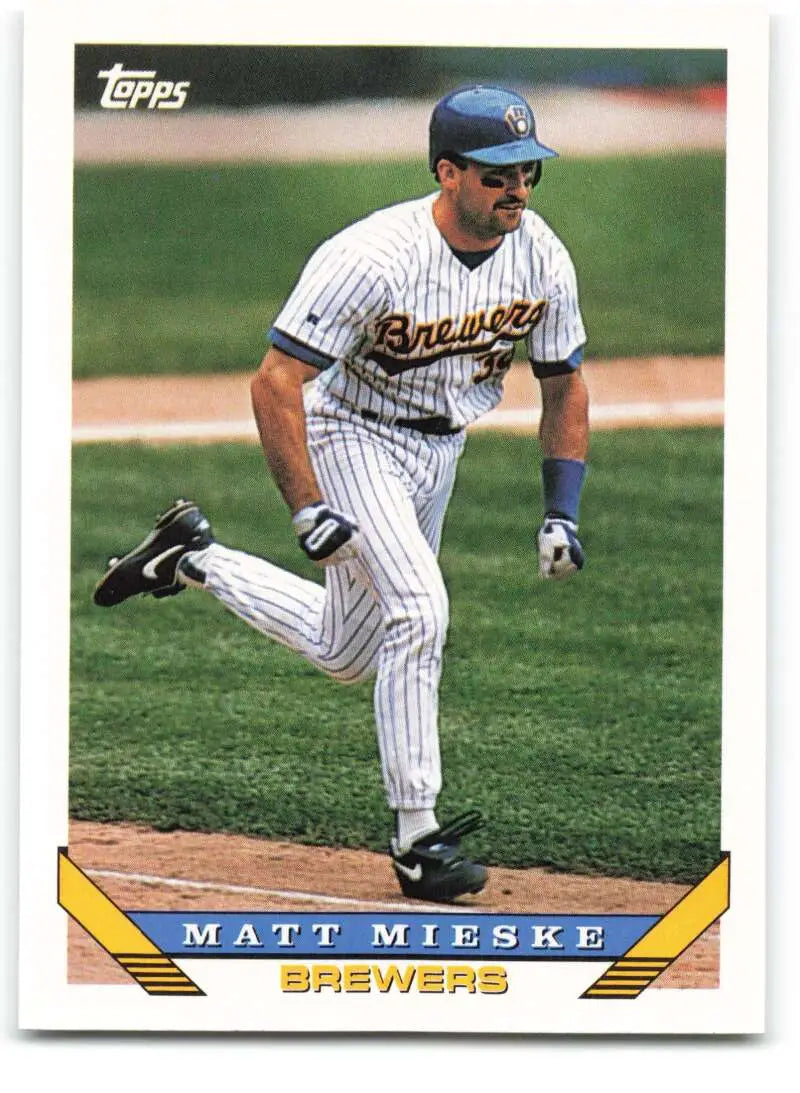 1993 Topps Traded #72T Matt Mieske NM-MT Milwaukee Brewers Baseball Card - Baseball Card Single