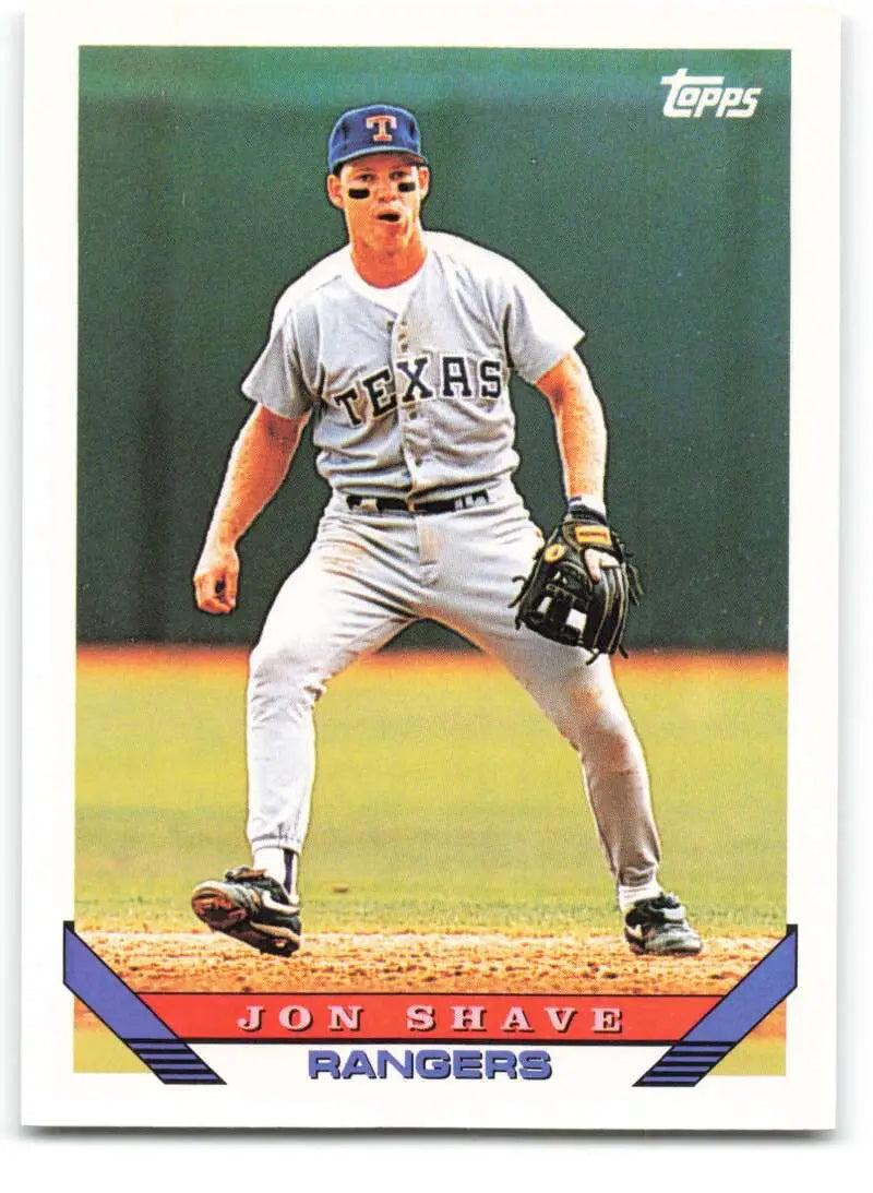 1993 Topps Traded #78T Jon Shave NM-MT Texas Rangers Baseball Card - Baseball Card Single