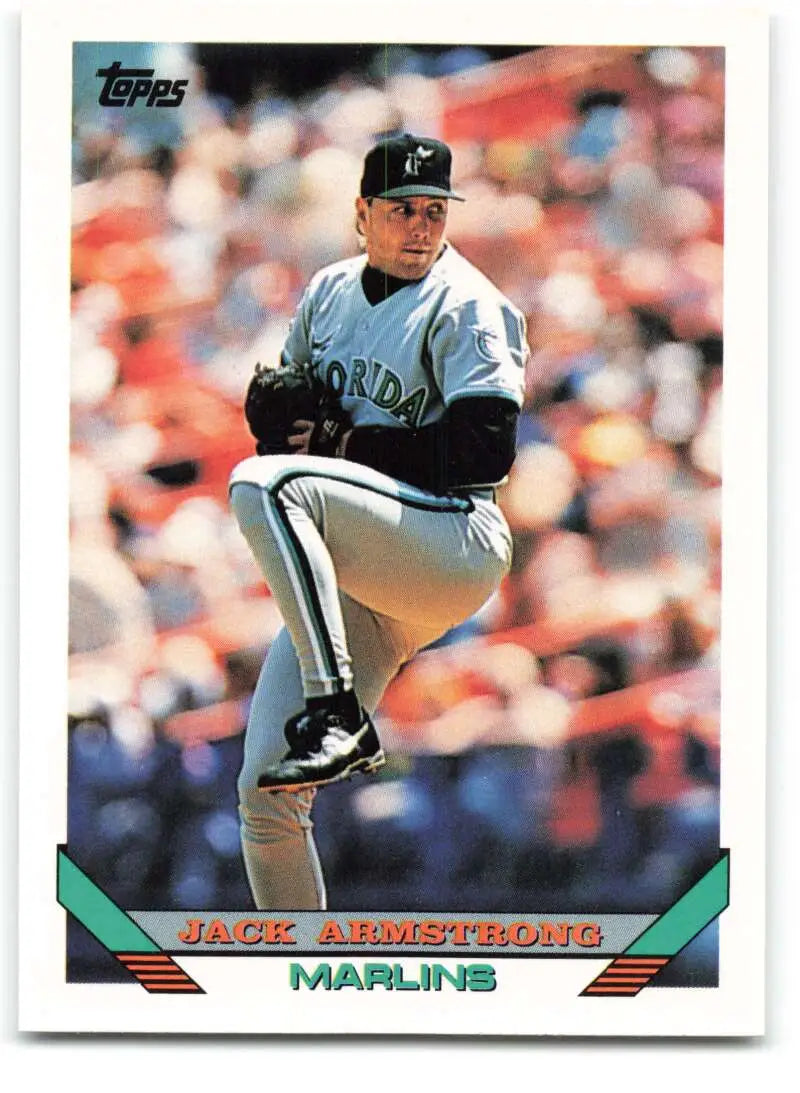 1993 Topps Traded #80T Jack Armstrong NM-MT Florida Marlins Baseball Card - Baseball Card Single