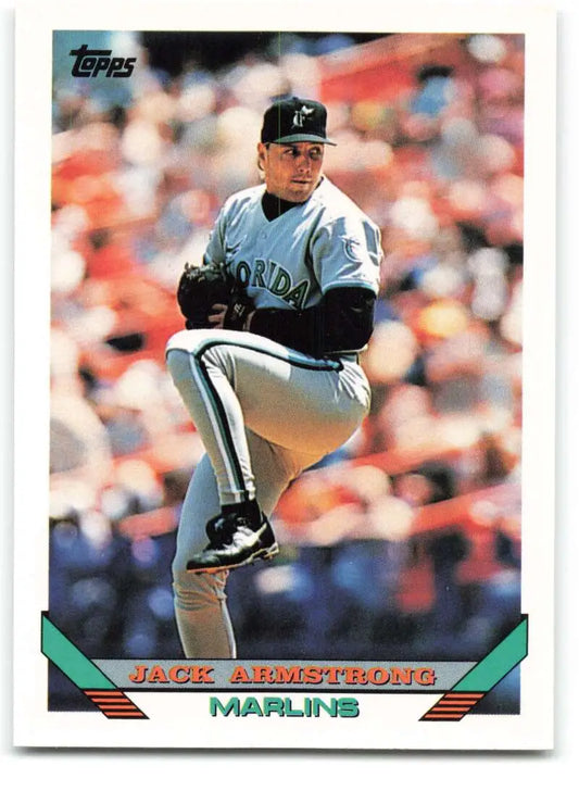 1993 Topps Traded #80T Jack Armstrong NM-MT Florida Marlins Baseball Card - Baseball Card Single