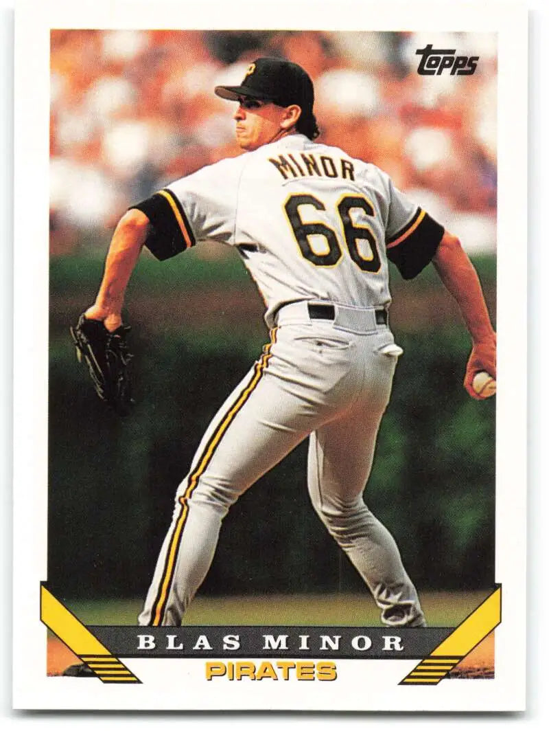 1993 Topps Traded #82T Blas Minor NM-MT Pittsburgh Pirates Baseball Card - Baseball Card Single
