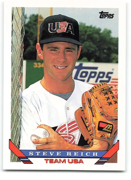 1993 Topps Traded #85T Steve Reich NM-MT RC Rookie Team USA Baseball Card - Baseball Card Single