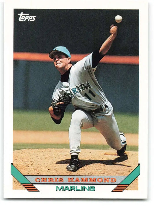 1993 Topps Traded #86T Chris Hammond NM-MT Florida Marlins Baseball Card - Baseball Card Single