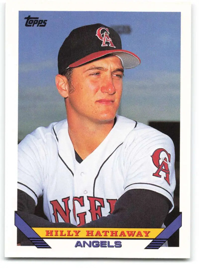 1993 Topps Traded #87T Hilly Hathaway NM-MT RC Rookie California Angels Baseball Card - Baseball Card Single