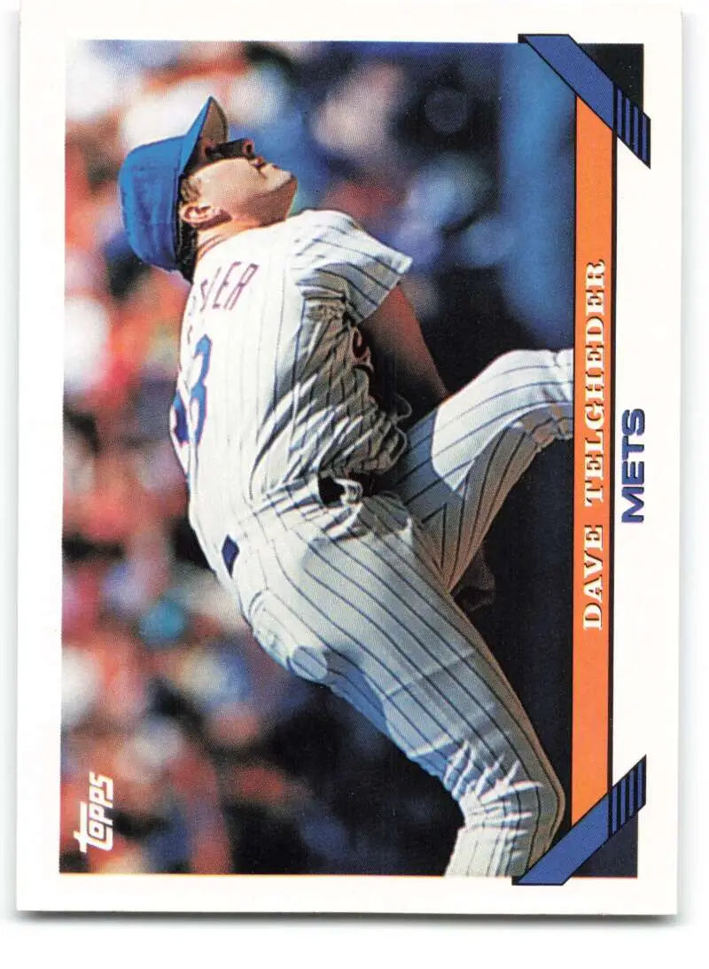 1993 Topps Traded #89T Dave Telgheder NM-MT RC Rookie New York Mets Baseball Card - Baseball Card Single