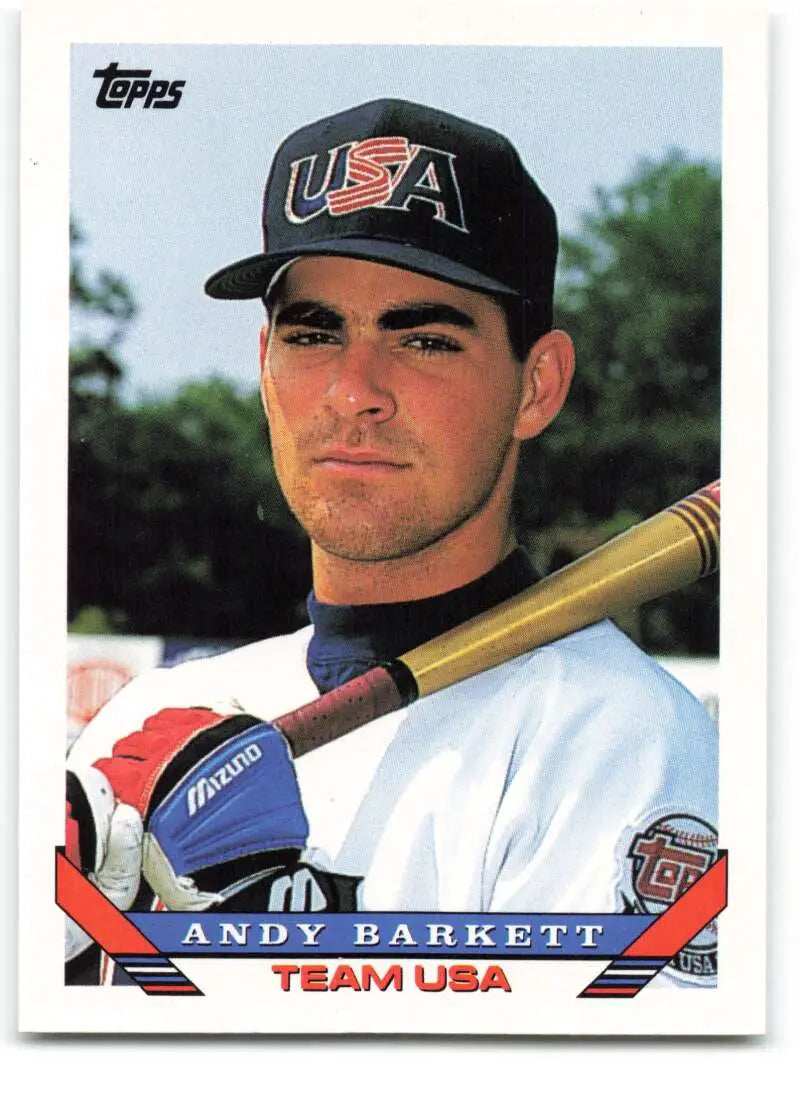 1993 Topps Traded #93T Andy Barkett NM-MT RC Rookie Team USA Baseball Card - Baseball Card Single
