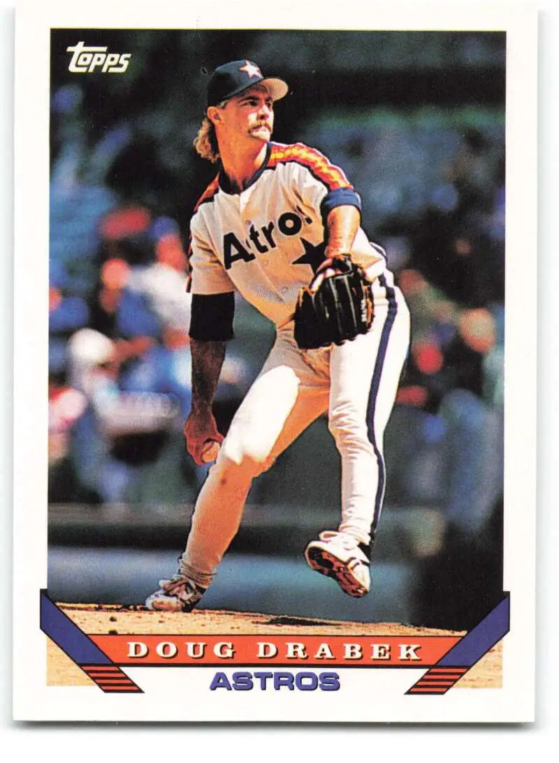 1993 Topps Traded #94T Doug Drabek NM-MT Houston Astros Baseball Card - Baseball Card Single