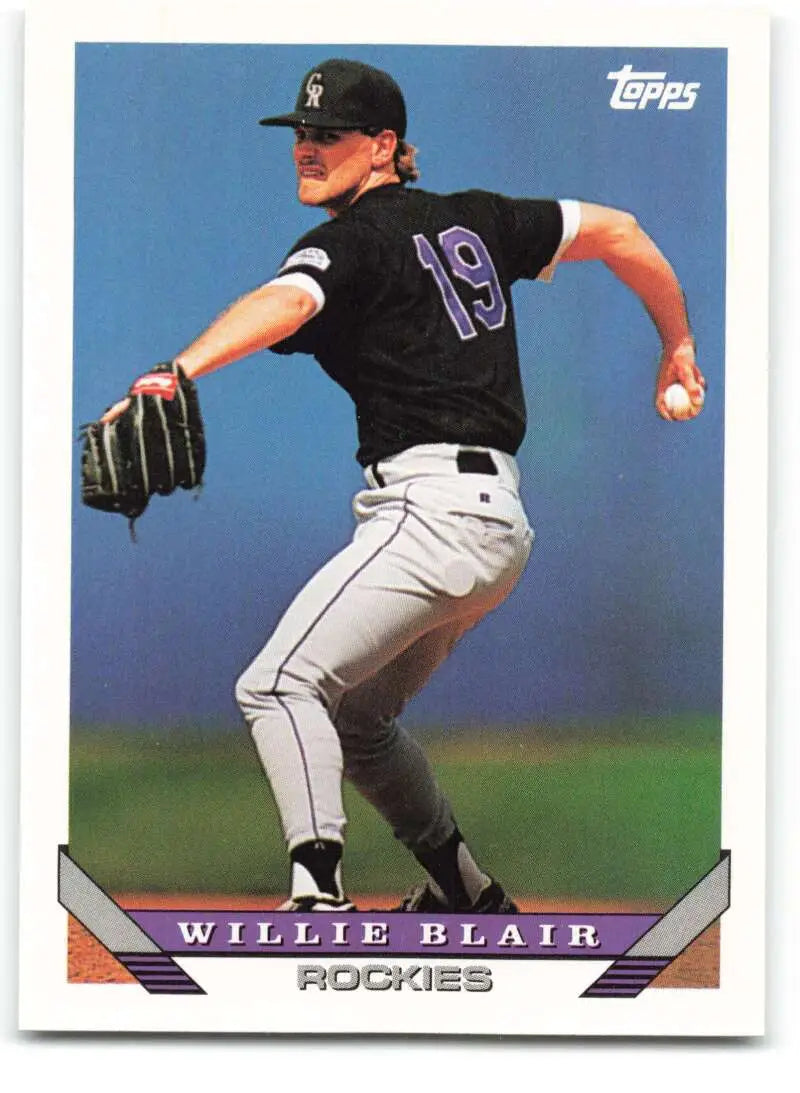 1993 Topps Traded #96T Willie Blair NM-MT Colorado Rockies Baseball Card - Baseball Card Single