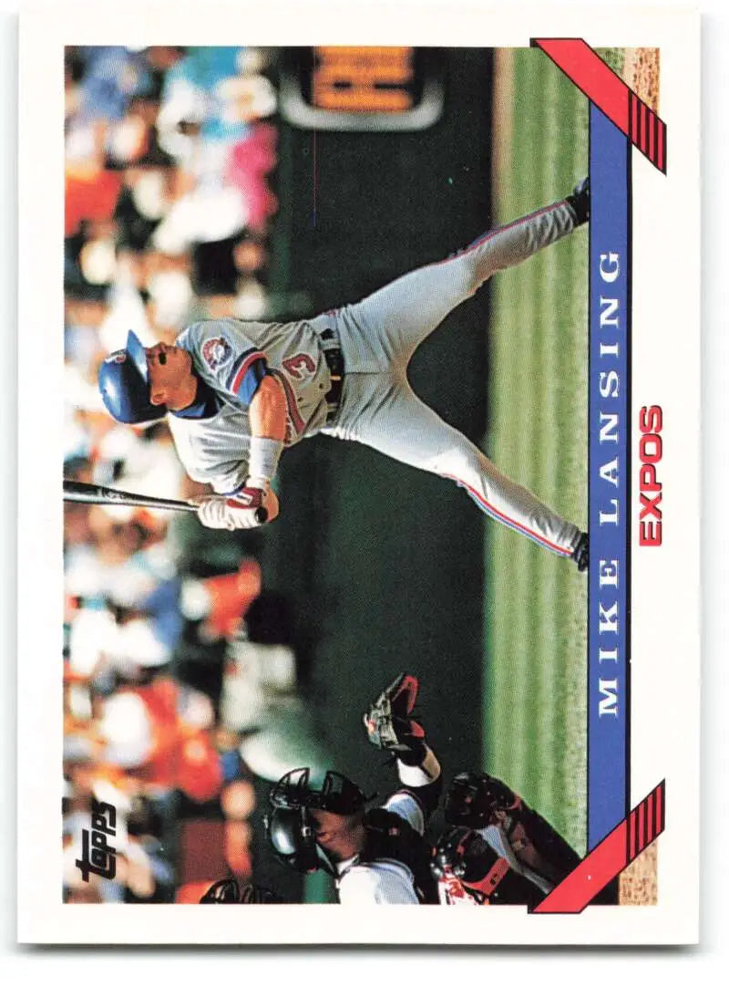 1993 Topps Traded #99T Mike Lansing NM-MT RC Rookie Montreal Expos Baseball Card - Baseball Card Single