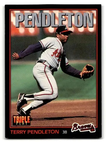 1993 Triple Play #147 Terry Pendleton Atlanta Braves Baseball Cards ID:64446 - Baseball Card Single