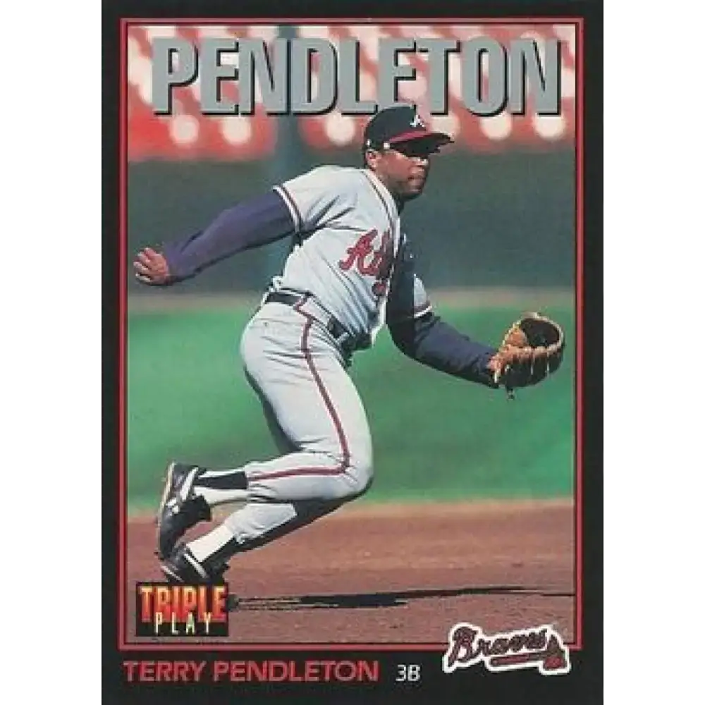 1993 Triple Play #147 Terry Pendleton NM-MT Atlanta Braves Baseball Card - Baseball Card Single