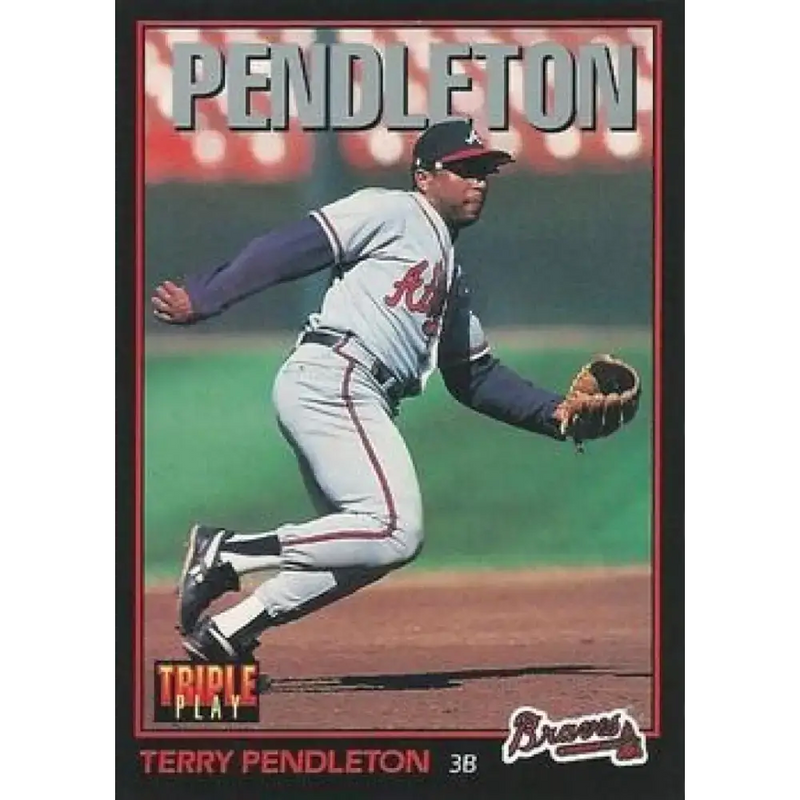 1993 Triple Play #147 Terry Pendleton NM-MT Atlanta Braves Baseball Card - Baseball Card Single