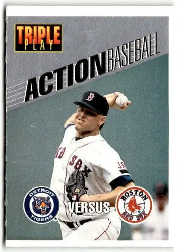 1993 Triple Play Action #14 Roger Clemens NM Near Mint Red Sox ID:41529 - Baseball Card Single