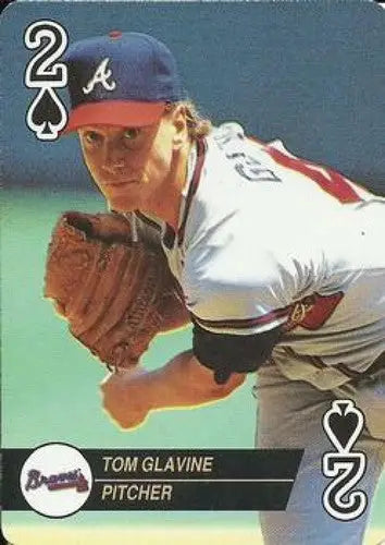 Original gloss 1993 U.S. Playing Card Co. Aces Tom Glavine sports card